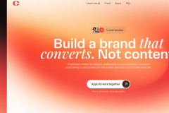 Conversion-driven brand landing page | UI/UX design